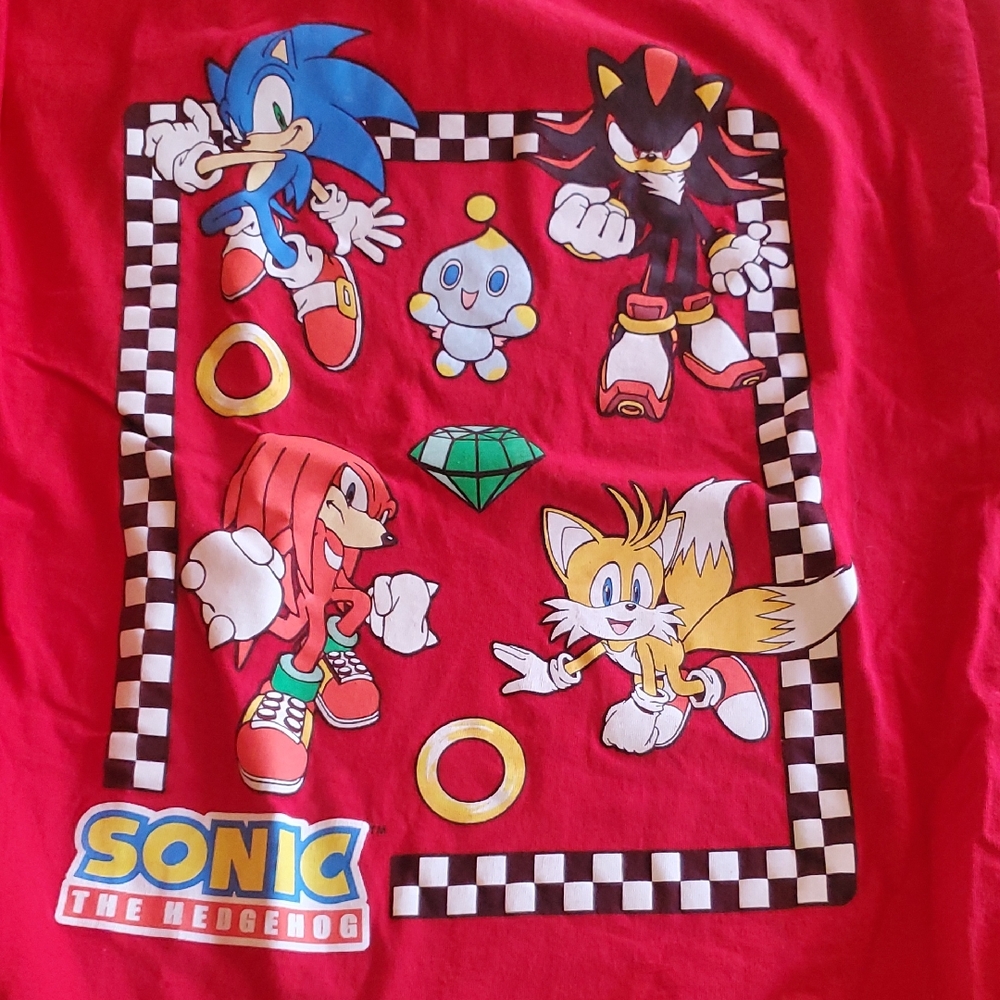 Sonic the Hedgehog Kids' Red Short Sleeve Tee